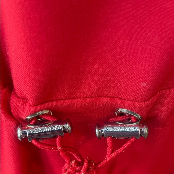 Calvin Klein Red Ruffle Dress - Picture 3 of 5